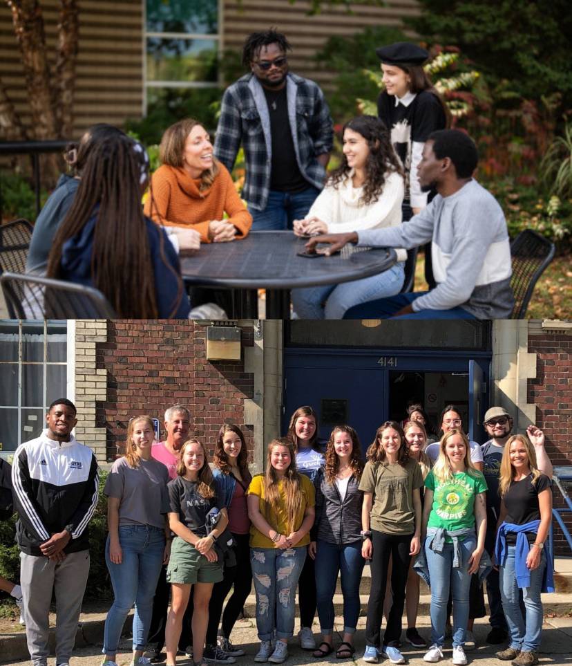 GVSU Student cohort photograph in Detroit, MI